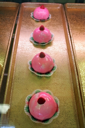Raspberry mousse is one of the pastry specialties at California Bakery, a bakery and restaurant in an ethnic shopping center at Leetsdale and Oneida on Wednesday, July 26, 2006. TODD HEISLER/ROCKY MOUNTAIN NEWS