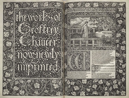 Scan of Chaucer book