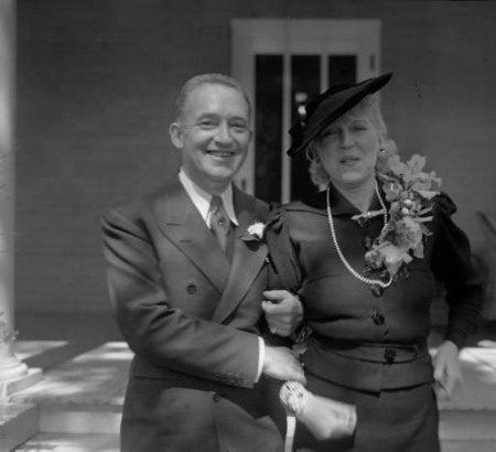 Helen Bonfils and her new husband George Somnes