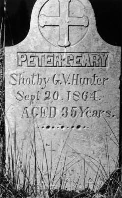 Photo of gravestone from 1964