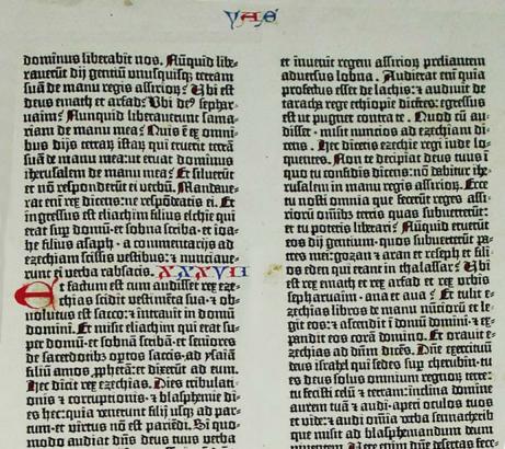 Page from the Gutenberg Bible