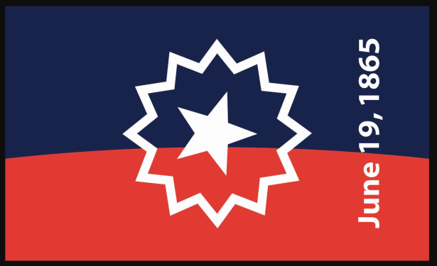 Juneteenth Flag, designed by Ben Haith, founder of the National Juneteenth Celebration Foundation in 1997