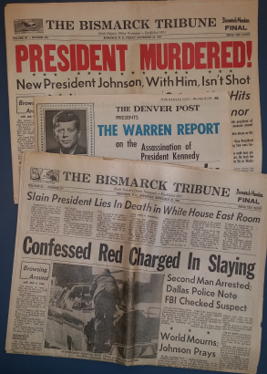 Newspaper scan of JFK article