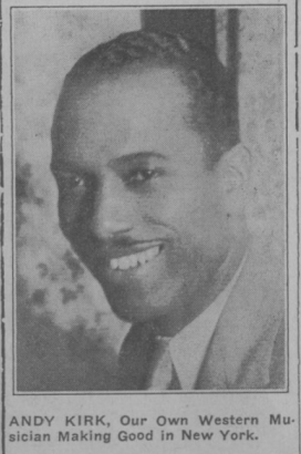 Newspaper clipping of Andy Kirk