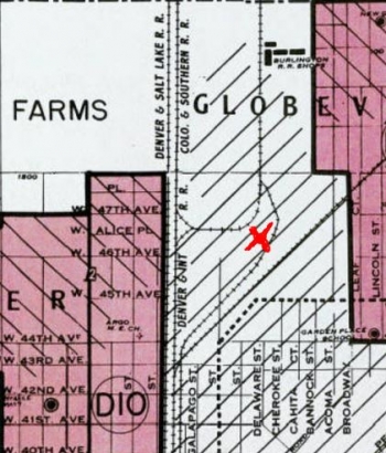 Location of Argo City, from the 1938 Residential Security Map (CG4314 .D4 E73 1938 .U556)