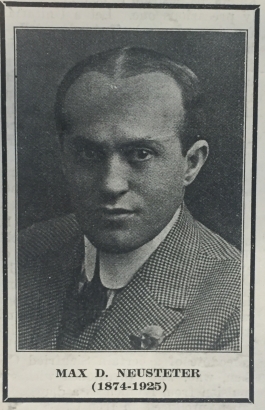 Portrait of Max Neusteter from his obituary