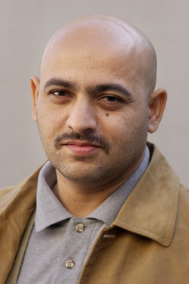 (October 25, 2004)   Ali Ramadan, an Iraqi lawyer from Basra, is working on grassroots democracy building.(Photo by ELLEN JASKOL)