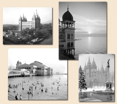 Collage of Utah photographs by George Beam
