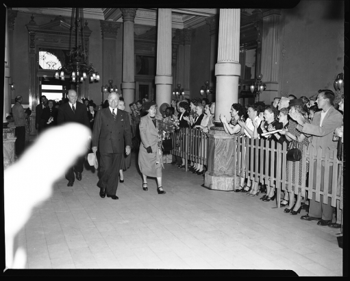 President Harry Truman at the Colorado State Capitol
