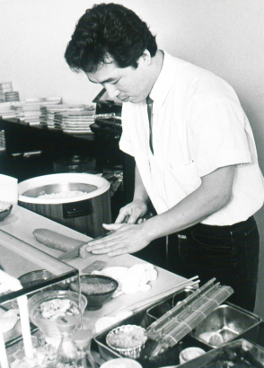 Toshihiro "Toshi" Kuzaki, Owner of Sushi Den June 23, 1985 - Rocky Mountain News
