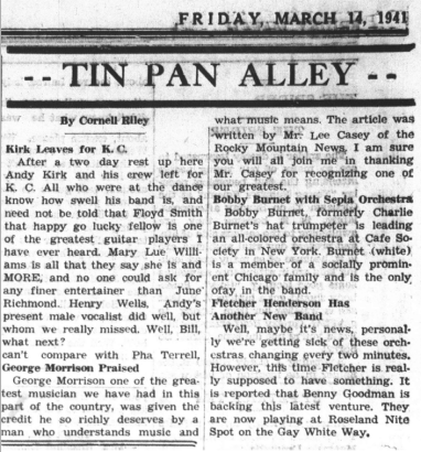 Newspaper clipping from the Colorado Statesman