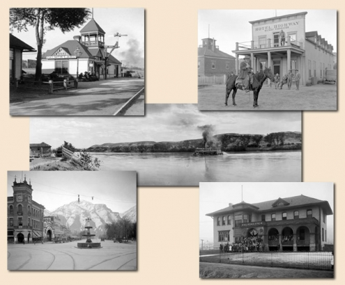 Collage of Beam photos of Western Towns