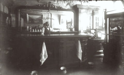 Saloon, Georgetown, Colorado, between 1880 and 1910. X-1287