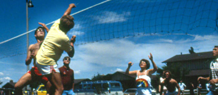 People playing volley ball in Mission Viejo, California