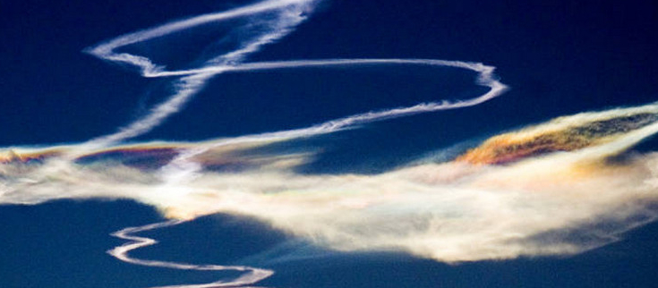 Jet Contrails Rocky Mountain News image