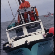 Gusty Chocknok, skipper of the salmon gillnetter F/V Helen Marg, operating in Bristol Bay, Alaska