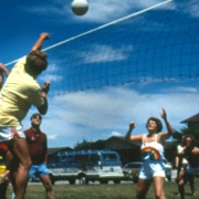 People playing volley ball in Mission Viejo, California