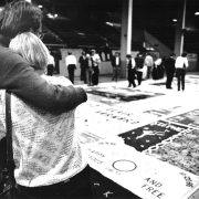 AIDS Quilt visits National Western Stock Show 1988