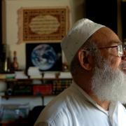 Abu-Omar Almubarac, born in Iraq, Founder, Director & Agent of the Al-Muslims Services Center, poses for a portrait at his home on Thursday, May 6, 2004. (PHOTO BY