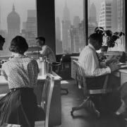 Interior view of Lever Brothers office building, New York City