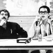 Corky with Ernesto Vigil in Crusade for Justice Lunchroom