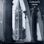 Peace Tower at the Canadian Parliament building in Ottowa, Ontario, Canada.