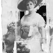 Four of the patronesses and backers of the newly formed International Beauty Academy, which will open "beauty schools" thruout America and England... Lillian Russell, one-time reigning "American Beauty," now Mrs. Alexander P Moore. 