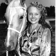 Mariolive Zavislan Beauty and the beast again step from fairyland. This time they are Miss Mariolive Zavislan and her five-year old Palomino, "Stardust 2," from Penrose. Mariolive has been chosen by the Fremont County Saddle Club to represent 