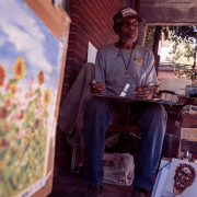Ragland painting on front porch