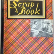 Interior design scrapbook cover. Gertrude Reasor Papers (WH883)
