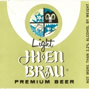 Light Hi-En Brau label, circa 1965. Ephemera Collection, WH2026