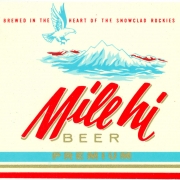 Mile Hi Premium label, circa 1962. Ephemera Collection, WH2026