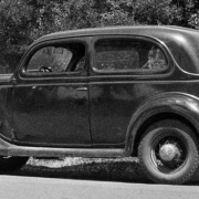 Image of a stationed old vehicle