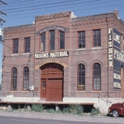  Pacific Express Stable/Francis J. Fisher Building, view of front