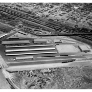 Aerial view of Denargo City Market 