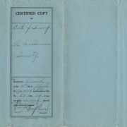 Certificate of incorporation.