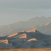 I was sent to the Sand Dune National Monument the day that it was converted into a National Park. We missed the ceremony, so I just shot beautiful images of the dunes at sunset. But having lived in Taos, I knew that early morning light is always gorgeo...