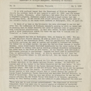 Wildlife Research News Letter (announcement of Aldo Leopold's death)