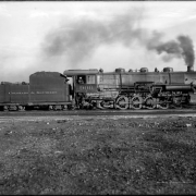 View of Colorado and Southern Railway locomotive 900; type 2-10- 2; Baldwin construction number 42082, at Denver, Colorado.