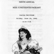 Ninth Annual  Miss Juneteenth Pageant Program