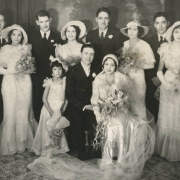 Felix Gallegos and Florence Torres Gallegos wedding party