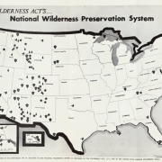 This map, published by The Wilderness Society in 1964, illustrated the locations of areas that would be protected and considered for protection under proposed legislation in the House and Senate.  On August 20, 1964, the amended Senate bill (S.4) was passed in both chambers by a simple voice vote and sent to the President, who signed the bill into law on September 3, 1964.