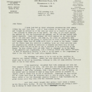 Letter From Harvey Broome to Olaus Murie.