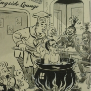 A Hessie and Tessie cartoon from the Joe "Awful" coffee Collection.