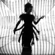 “Black Widow,” Charalotte Sargent, 18, of Louisville. October 29, 1988. Photo by Linda McConnell. Rocky Mountain News Photograph Collection