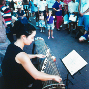 Yoko Cannon of Boulder Plays Koto at Boulder Art Fair 1993 - Rocky Mountain News