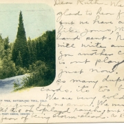 Post card with small image