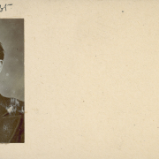 Studio portrait of Robert Moon, probably a Chinese American resident of Georgetown (Clear Creek County), Colorado. He wears a jacket with wide lapels with bound edges, a vest and a bow tie. His hair is combed back and he wears a mustache and goatee.
