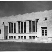 A black and white photograph of the Tri-State Buddhist Temple in Denver, Colo.