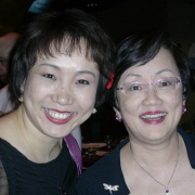 Chinese-born soprano Shu Ying Li, left, joins Martha Liao at the fundraiser. Li wowed the crowd with a medley of Chinese and American songs, while Liao represented her husband, Hao Jiang Tian, who was preparing for his role in Aida with the Metropolitan Opera.